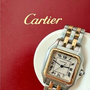 Cartier Panthere 18K Gold and Stainless Steel Watch